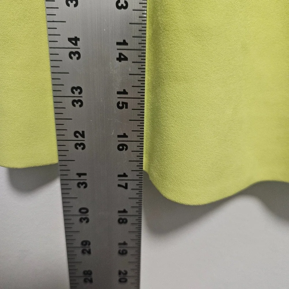 J.Crew Skirt Women 0 Neon Yellow A-Line Flounce Mini‎ B0314 SP15 Coquette Bright